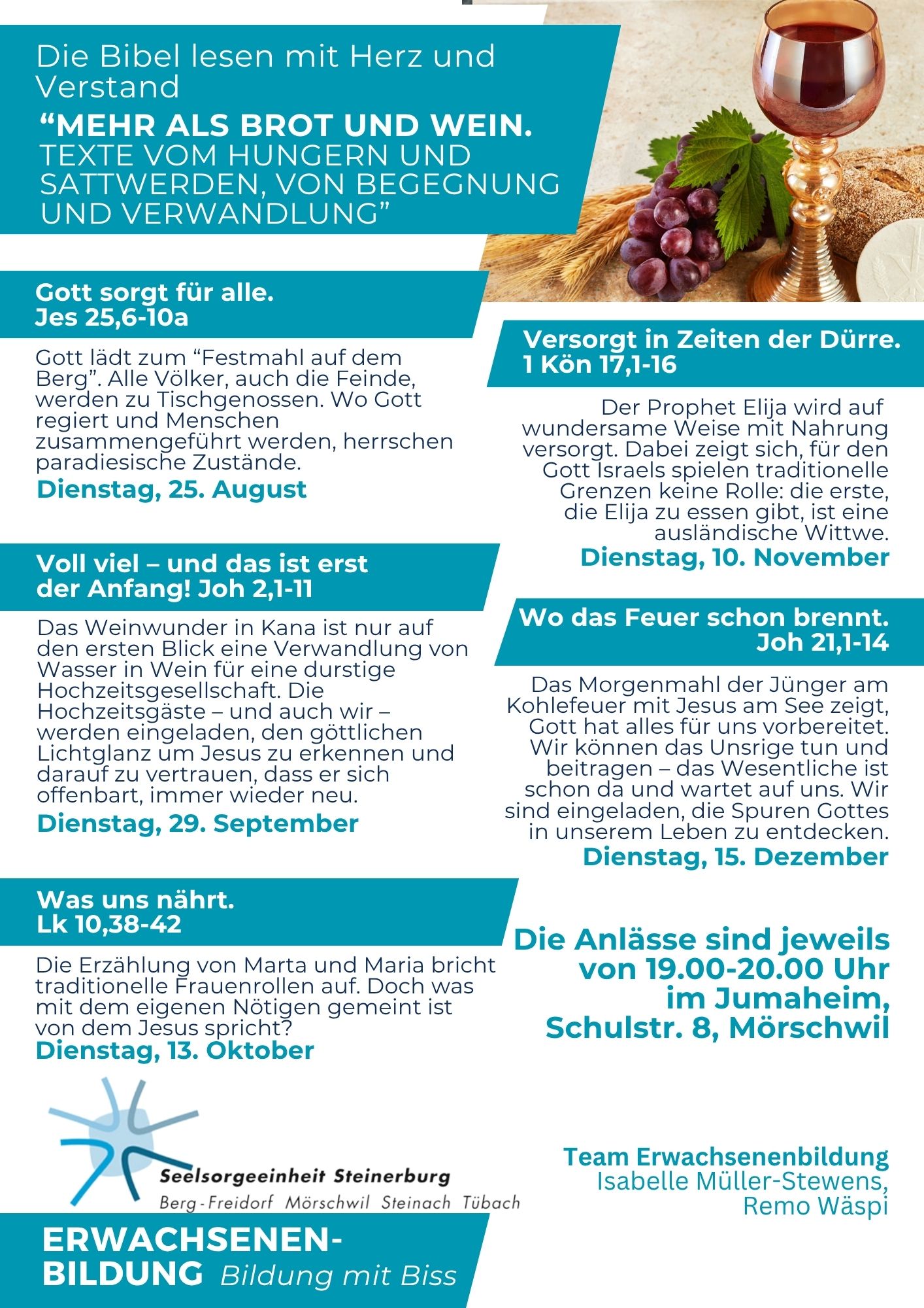 Erwachsenenbildung - Gott sorgt für alle